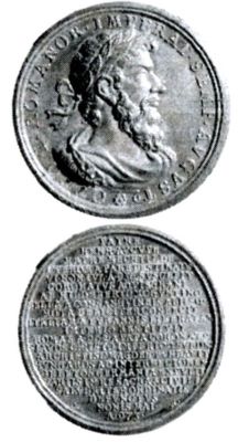 Medalie dedicată împăratului Otto I cel Mare