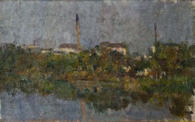 pictură de șevalet - Steriadi, Jean Alexandru; Lacul Tei
