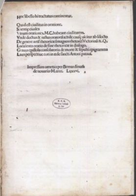 carte - Matthaeus Colatius; Opuscula