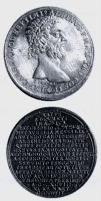 Medalie dedicată caesarului Clodius Albinus