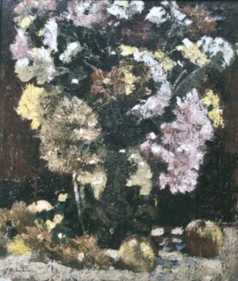 pictură - Luchian, Ștefan; Crizanteme