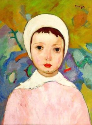 pictură de șevalet - Tonitza, Nicolae; Fetiță în roz