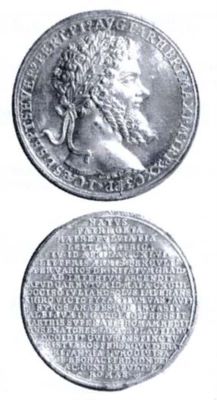 Medalie dedicată împăratului Septimius Severus