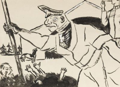 Desen - Iser, Iosif; Scenă de război