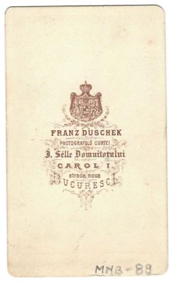 Franz Duschek; Fotografie care îl reprezintă pe Constantin (Dinu) Brătianu