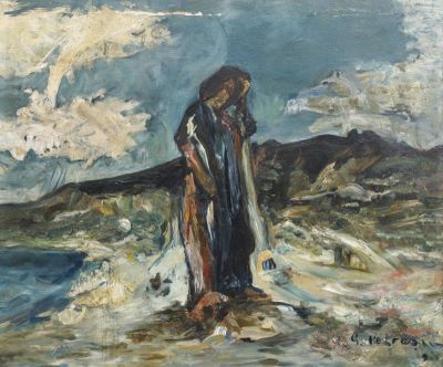 Pictură de șevalet - Petrașcu, Gheorghe; Femeie la malul mării