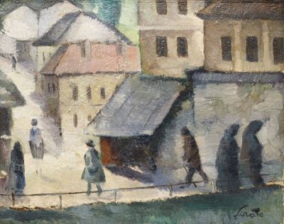 Pictură de șevalet - Șirato, Francisc; Stradă