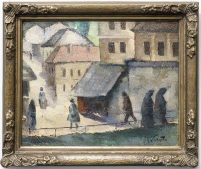 Pictură de șevalet - Șirato, Francisc; Stradă