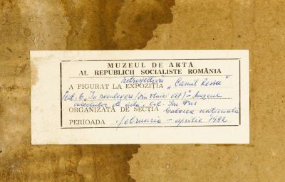 Pictură de șevalet - Ressu, Camil; În reculegere din Vlaici - Olt