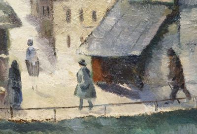 Pictură de șevalet - Șirato, Francisc; Stradă