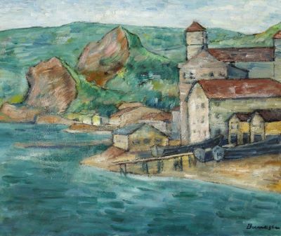 Pictură de șevalet - Bunescu, Marius; Peisaj la mare - Balcic