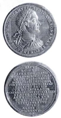 Medalie dedicată împăratului Gordianus II