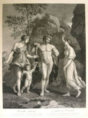 gravură - Strange, Robert; (SC.); Strange, Robert; (DEL.);  Poussin, Nicolas; (PX.); Strange, Robert; (EX.); Herculis judicium/The judgement of Hercules