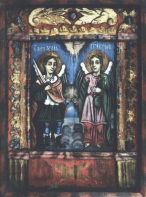 icoană; Sfinții Arhangheli Mihail și Gavriil