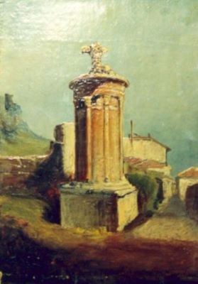 pictură - Tattarescu, Gheorghe; Turnul lui Lysicrate