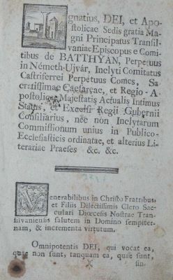 carte veche - Batthyány, Ignác, autor; Norma cleri, quem pro institutione clericorum seminarii
