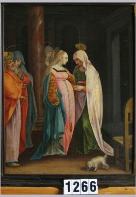 pictură de șevalet - Witte, Pieter de, zis Candit; Vizitația (în registrul inventar: Elisabeta și Maria)