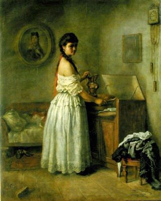 pictură de șevalet - Bardasare-Panaiteanu, Emanoil; Toaleta de dimineață