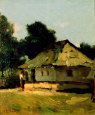 pictură - Băeșu, Aurel; Casa din Humulești