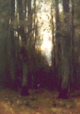 pictură - Paál, László; În adâncul pădurii