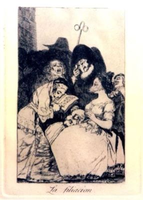 gravură - Goya y Lucientes, Francesco de; La filiacion (Filiațiunea). Planșa nr. 57 din suita 