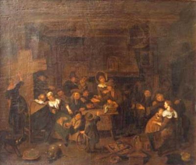 pictură - Brakenburgh, Richard; Vânzător în cârciumă țărănească