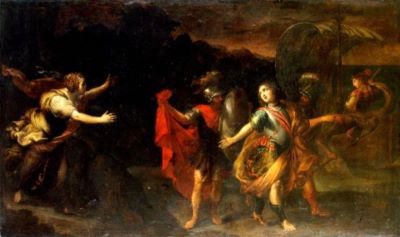 pictură - Romanelli, Giovanni Francesco; Rinaldo și Armida