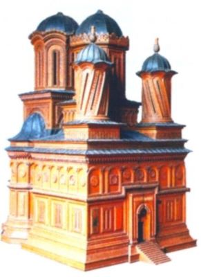 machetă - Storck, Karl; macheta Bisericii Mănăstirii Curtea de Argeș
