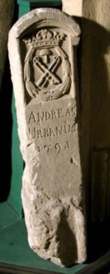piatră de mormânt; piatra de mormânt a lui Andreas Urbanus