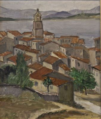 pictură de șevalet - Pallady, Theodor; Peisaj la Saint-Tropez