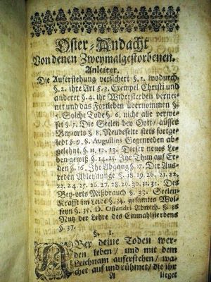 carte veche - Philipp Müller; Oster Andacht von denen zweimal Gestorbenen