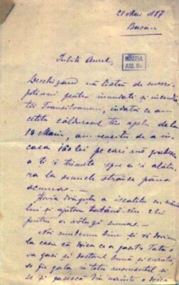 scrisoare - Davidescu, Constantin; Davidescu Constantin către cumnatul său, Mureșianu Aurel