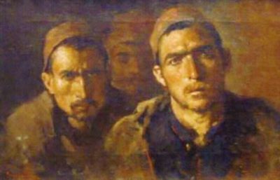 pictură - Grigorescu, Nicolae; Prizonierii turci