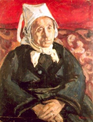 pictură - Maniu-Mützner, Rodica; Portret de bătrână
