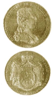 Medalie (cu valoare nominală de 1 ducat) dedicată prințului Ludovic de Batthyany