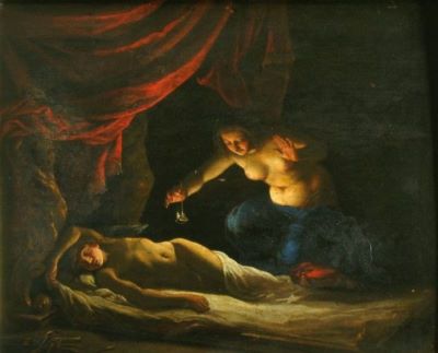 pictură - Turchi, Alessandro, zis L'Orbetto; Amor și Psyche