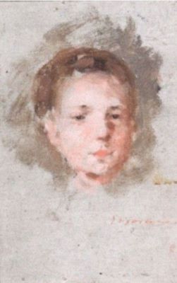 pictură de șevalet - Grigorescu, Nicolae; Cap de copil