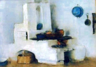 pictură - Luchian, Ștefan; Bucătărie călugărească