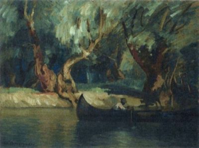 pictură - Popescu, Ștefan; În deltă