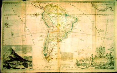hartă - Moll, Hermann; Vertue, George; America de Sud, 1712