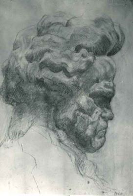 desen - Paciurea, Dimitrie; Studiul pentru bustul lui Beethoven