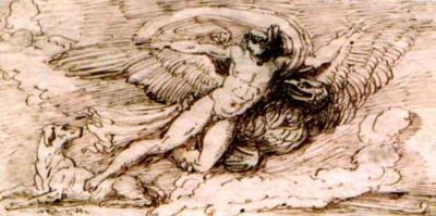 desen - Felice, Giani; Răpirea lui Ganimede