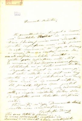 scrisoare - Dunca, Constanția; Dunca Constanția către Mureșianu Iacob