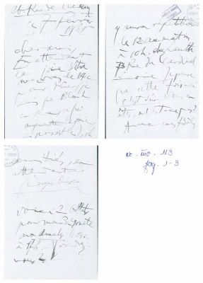 Enescu, George; Scrisoare trimisă de George Enescu lui Edmond Fleg