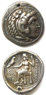 tetradrahmă de tip Alexandru cel Mare – Filip III Arideul