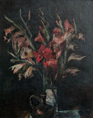 pictură de șevalet - Petrașcu, Gheorghe; Flori (Gladiole)