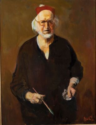 pictură de șevalet - Baba, Corneliu; Autoportret