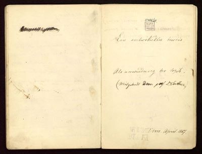 Titu Maiorescu - autor; Manuscrisul unui nebun - manuscris al lui Titu Maiorescu cuprinzând texte datând din anii 1855-1857