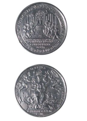 Medalie dedicată încoronării lui Mathia II ca rege roman