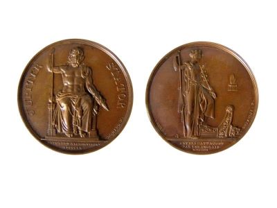 Medalie dedicată sosirii lui Napoleon la Schoenbrunn și apărarea Anversului